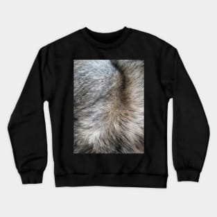 Rabbit fur effect Crewneck Sweatshirt